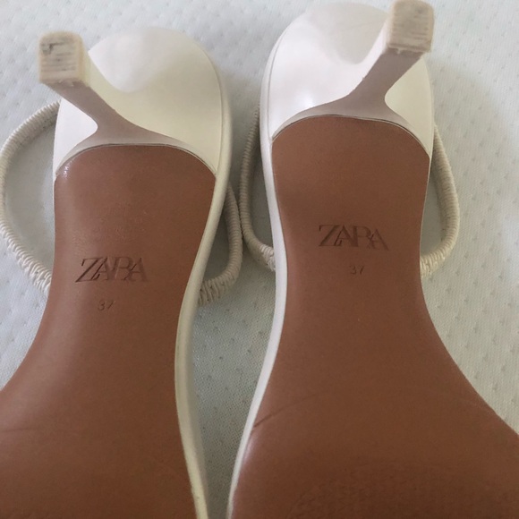 Zara Cream Strappy Sandals - Picture 3 of 5